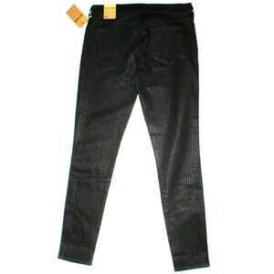 New Womens 31 True Religion Brand Jeans NWT Halle Skinny Black Gray Houndstooth